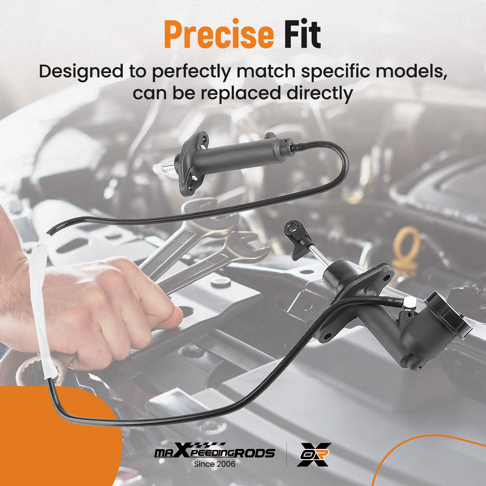 Clutch Master & Slave Cylinder Assembly for Jeep Wrangler 2.5L 4.0L 1994-1995