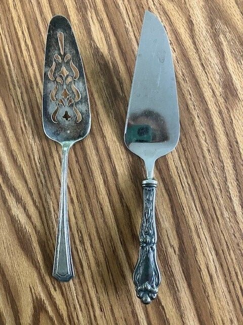 Lot of 2 Cake Servers Used