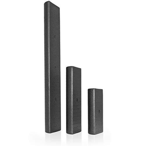 High Density Half Round Foam Roller Black 12" X 3"