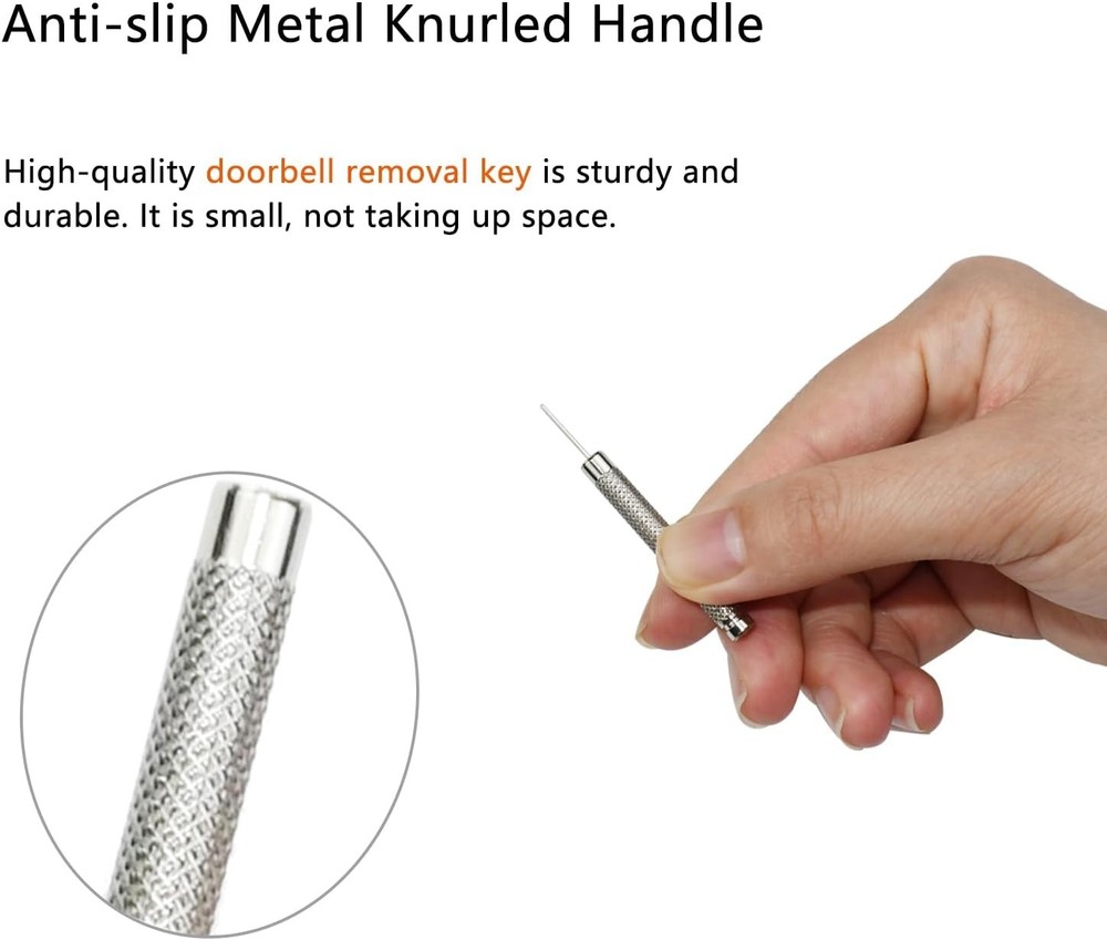 5 Pack Doorbell Key Replacement Compatible with Blink/Google silver