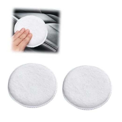 Car Microfiber Wax Applicator Pad, Soft Auto Buffing & Detail Cleaning 2PCS