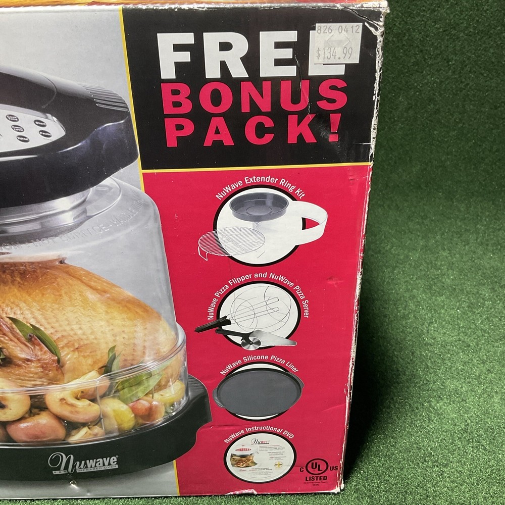 nuwave pro infrared oven W/ Extender Ring Kit & Pizza Kit