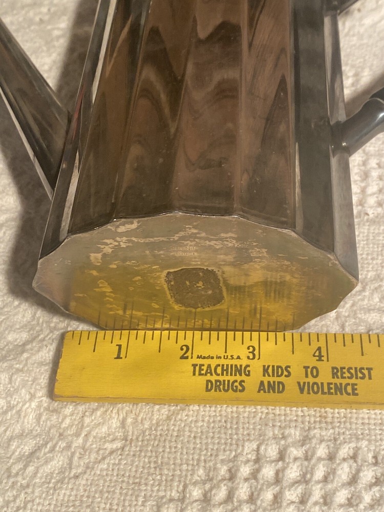 LUNT Silver Plate Coffee / Tea Pot Creamer Sugar Set 100-E