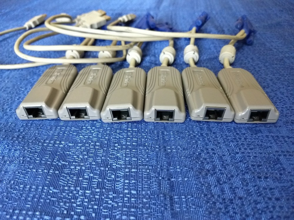Lot of 6 Raritan P2CIM-AUSB Computer Interface Modules