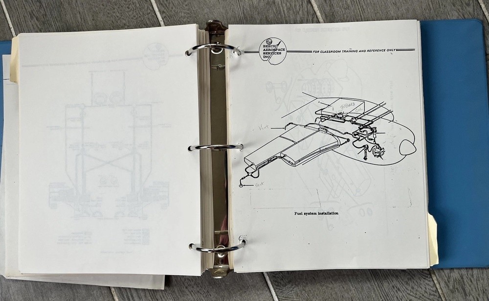 Beachcraft U-8 Aircraft Training Manual for Classroom Training Reference Only Og