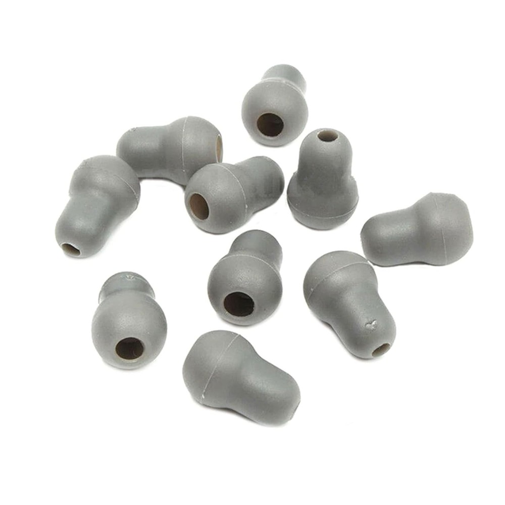 10 Pcs Soft Silicone Eartips for Littmann Stethoscope - Gray & Comfortable