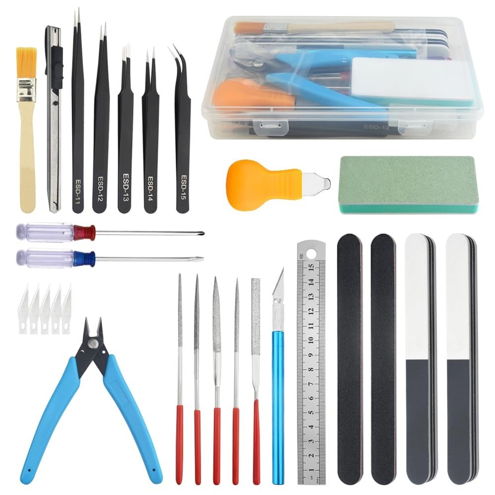 Bigstone 29 PCS Model Tools Kit Modeler Basic Tools Hobby Building Tools Craf...