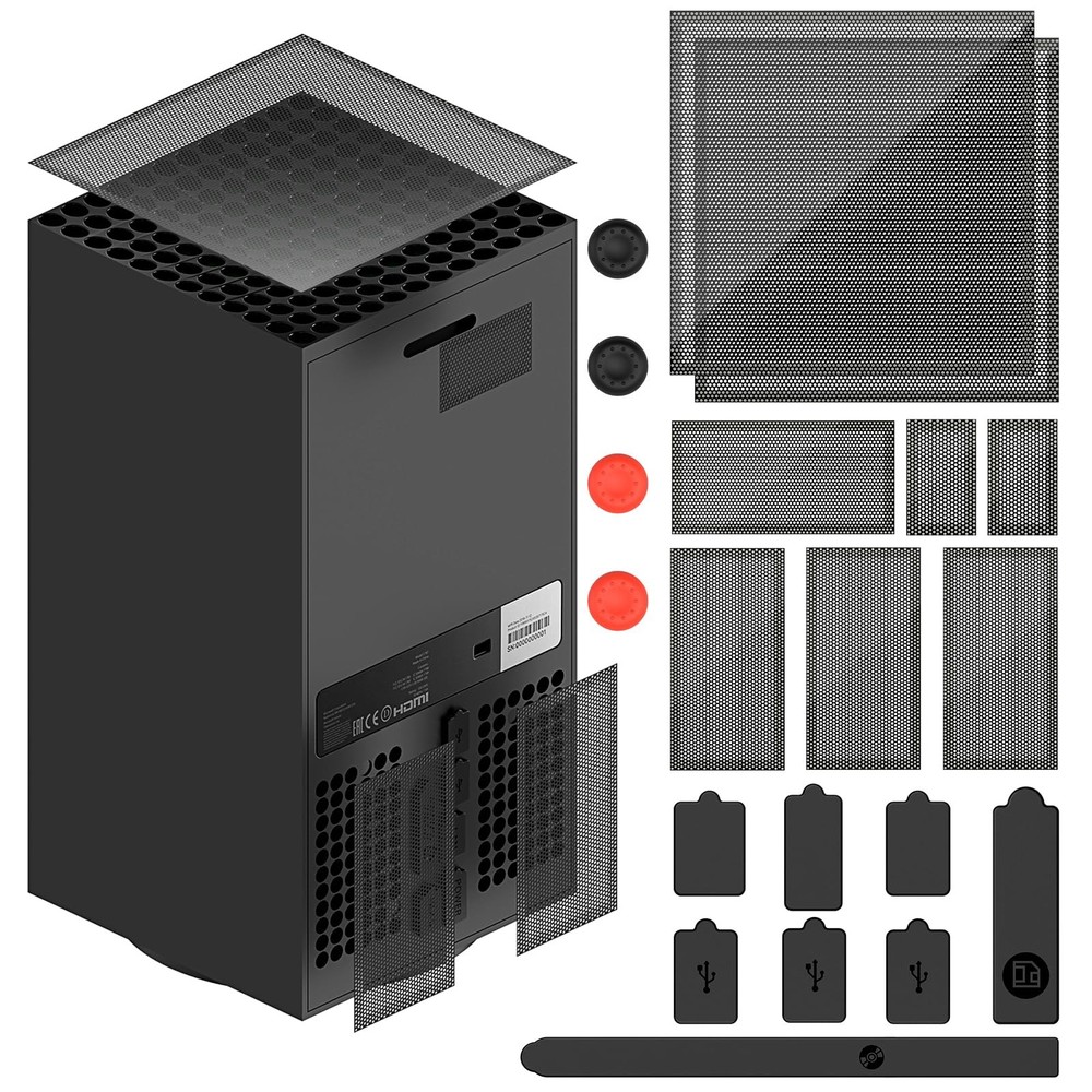 Dust Filter for Xbox Series X, Vent Cover Top Case Black