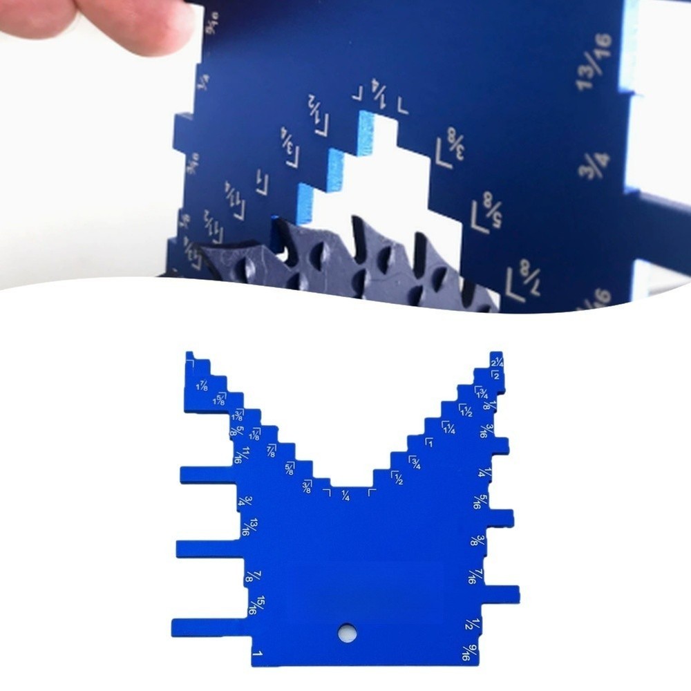 Lightweight Aluminum Woodworking Gauge with Precise For imperial Inch Markings