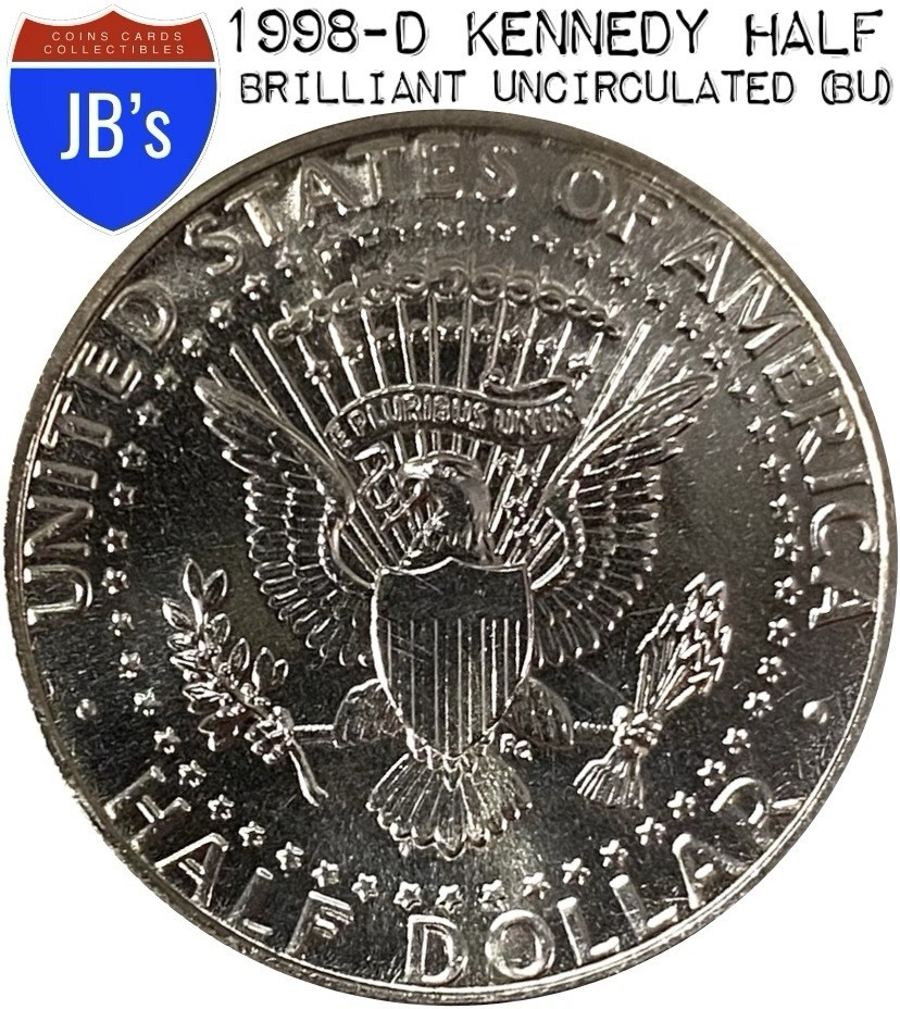 1998-D Kennedy Half Dollar 50c - BRILLIANT UNCIRCULATED (BU)
