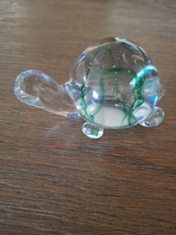 Art Glass Turtle Figurine