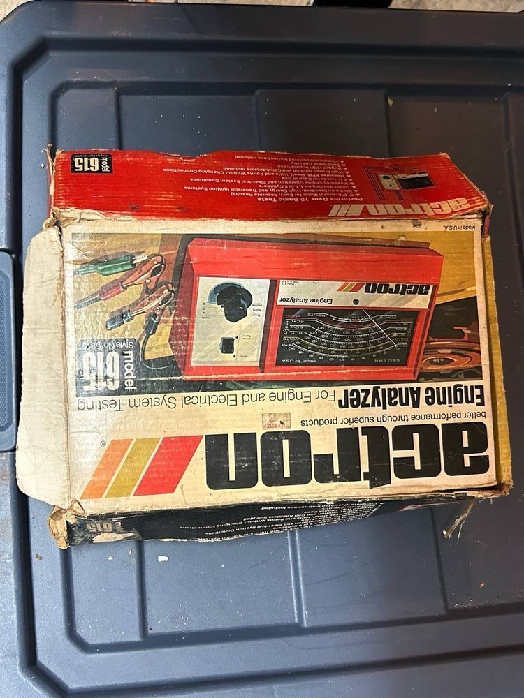 Vintage Actron Engine Analyzer Model 615 | Made in USA | Untested