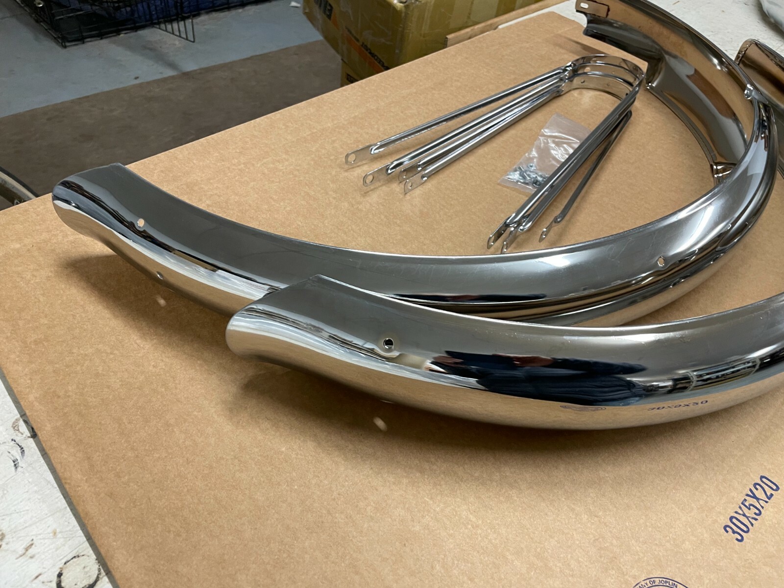 Schwinn Phantom 26" Bicycle Chromed Fender Set Light & Glass Reflector