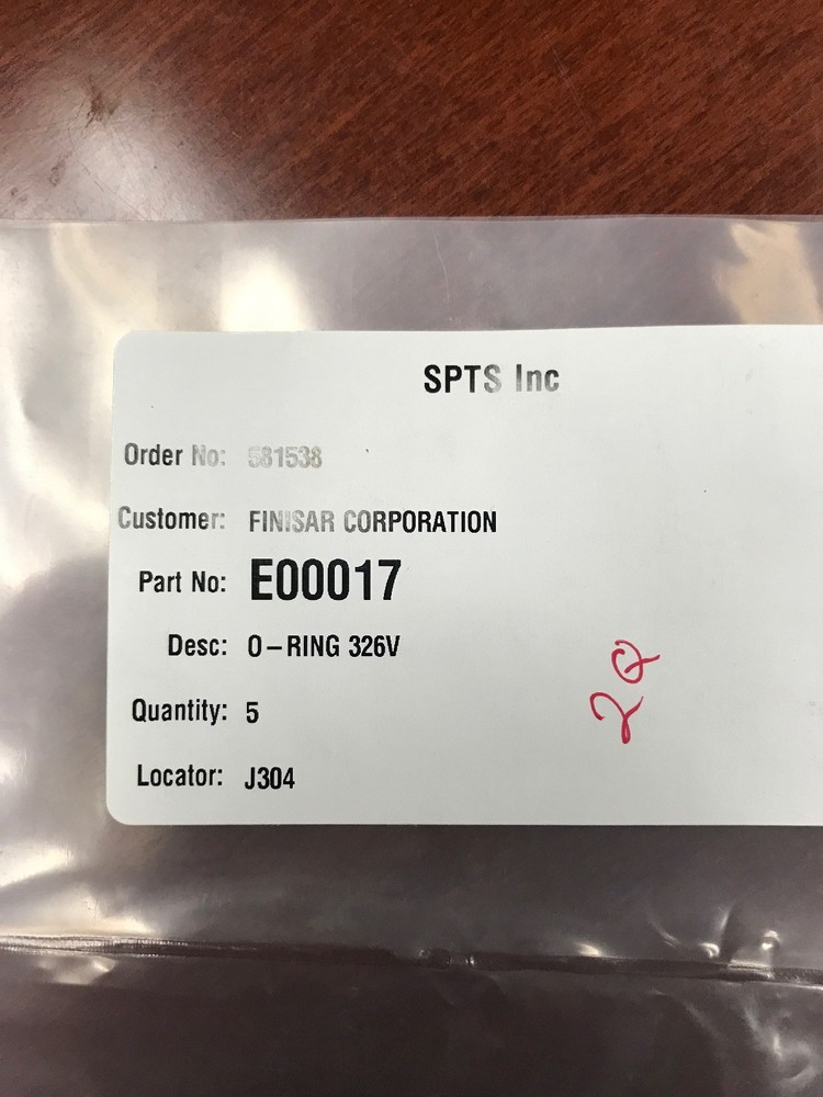 SPTS Inc E00017 O-ring 326V For STS ICP
