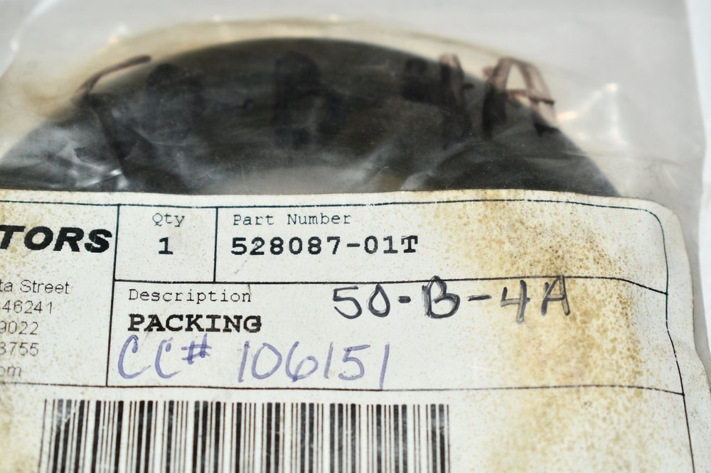 NEW Separators Inc 528087-01T Packing O-Ring Seal