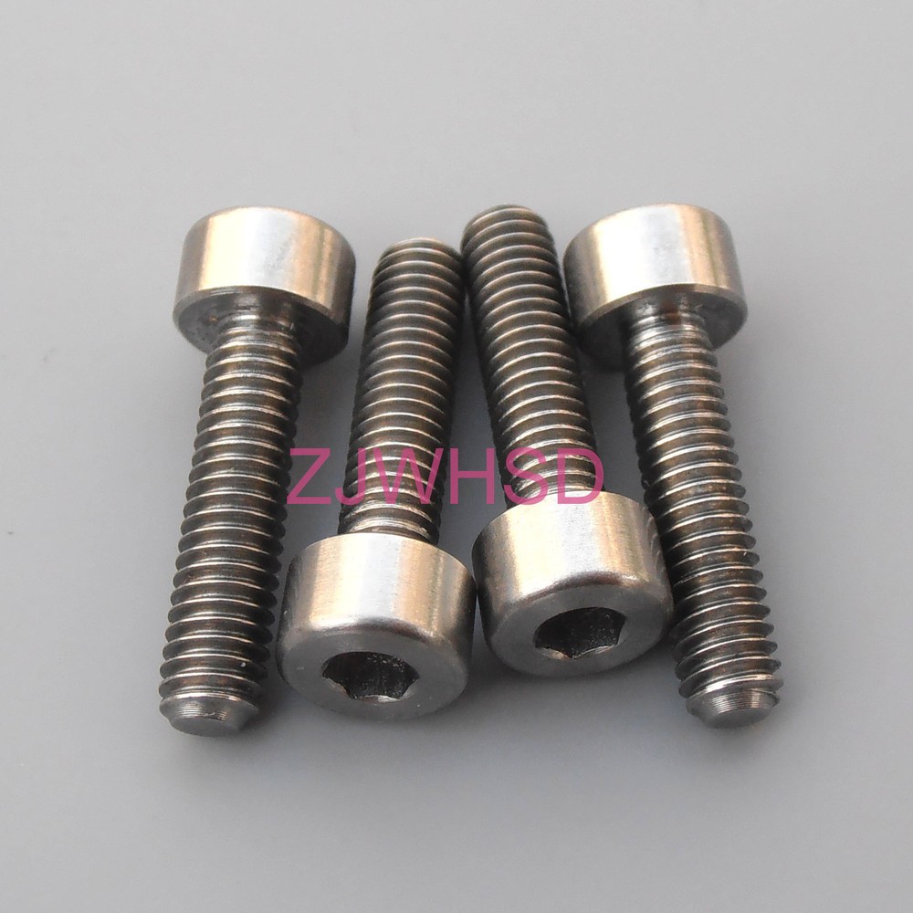 4pcs M4 x 16 mm Ti Titanium Screw Bolt Allen Hex Socket Cap Head Aerospace Grade