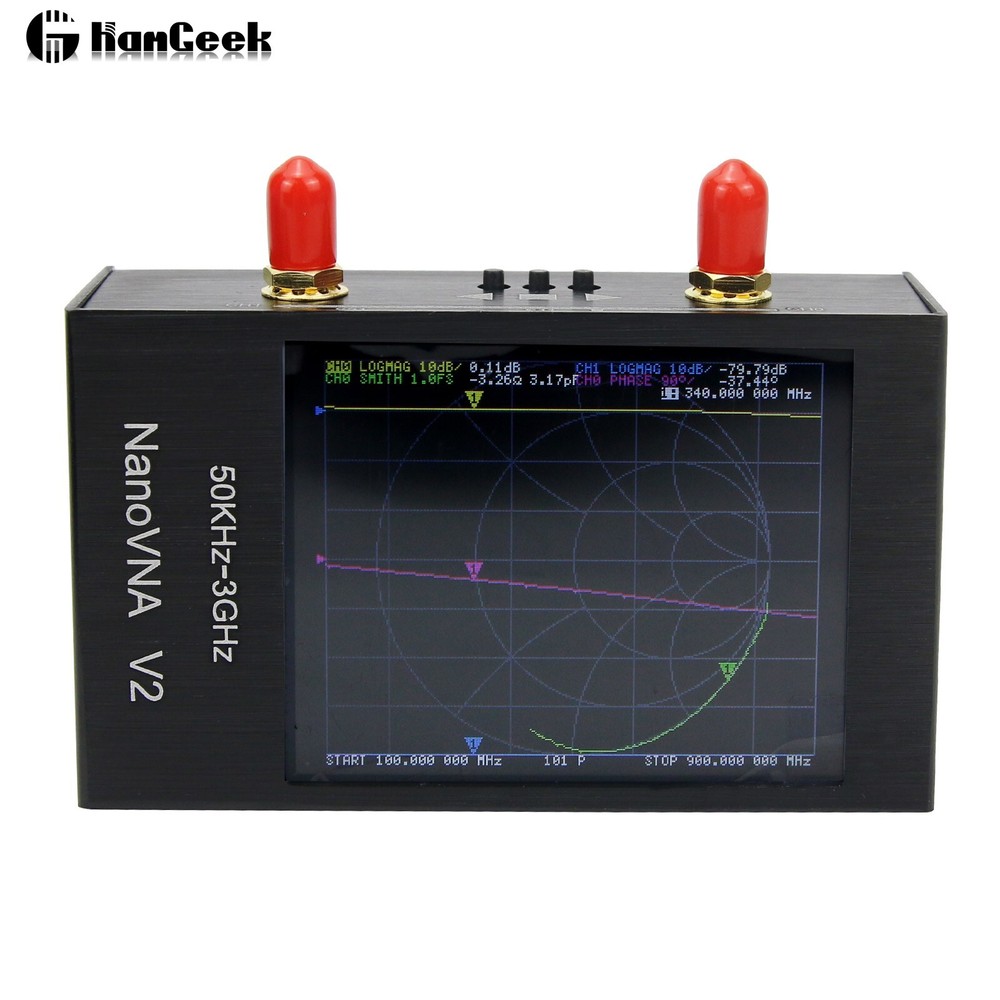 V2 50KHz-3GHz Vector Network Analyzer Antenna Analyzer For Shortwave HF VHF UHF