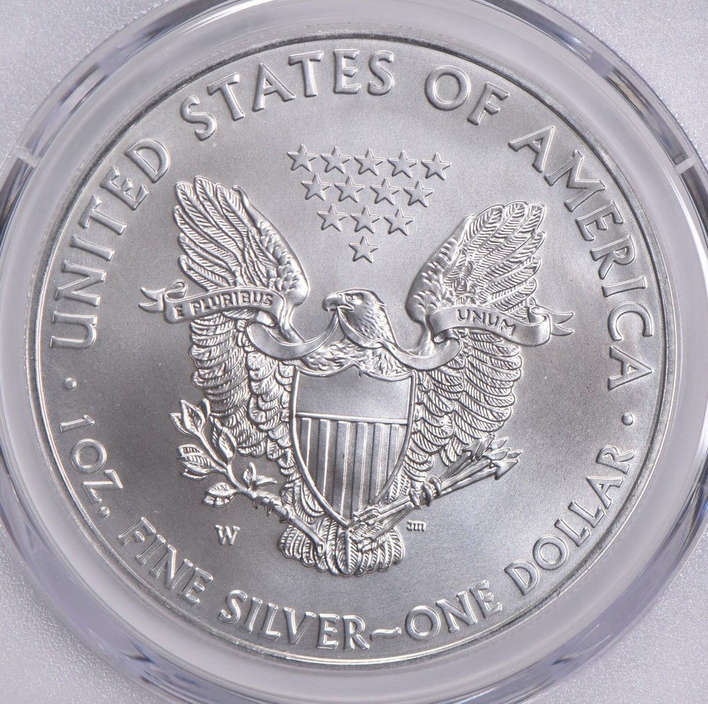 SP70 2011-W BURNISHED SILVER EAGLE PCGS Blue Label