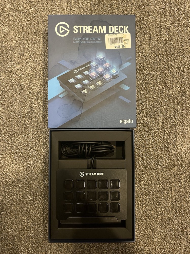 Elgato Stream Deck Live Content Creation Controller - Black, 15 Keys