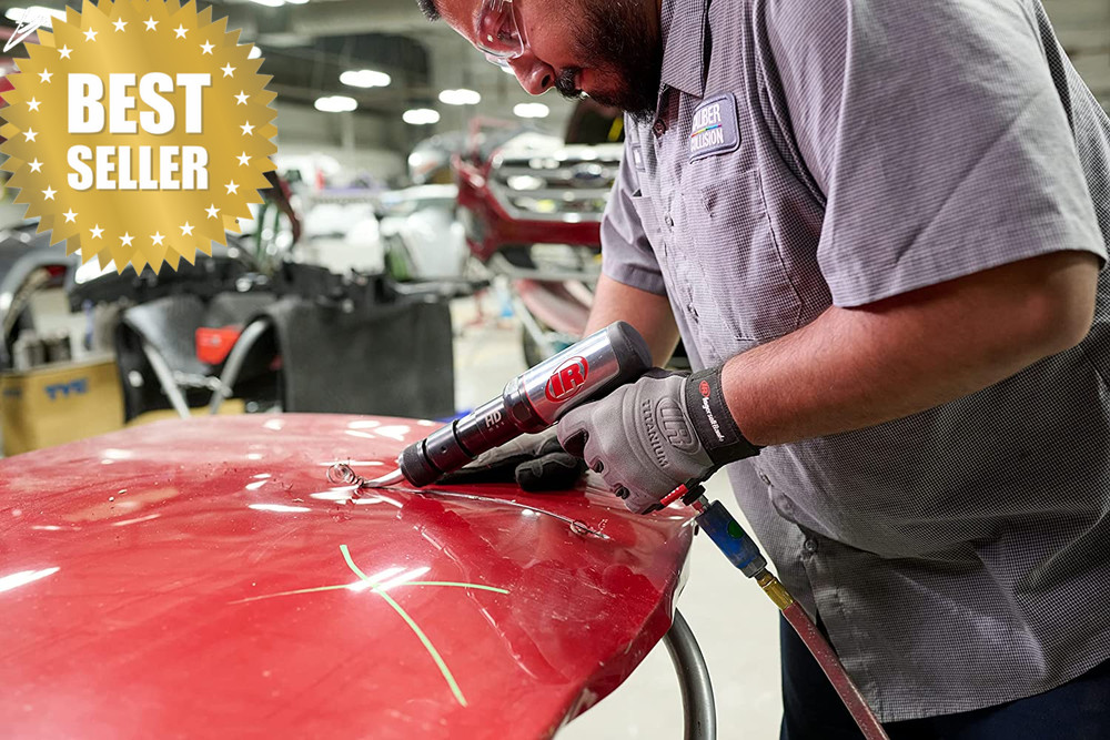 Air Hammer Kit 2600 BPM 3in Stroke Quick Change 5pc Chisel Set 135MAXK