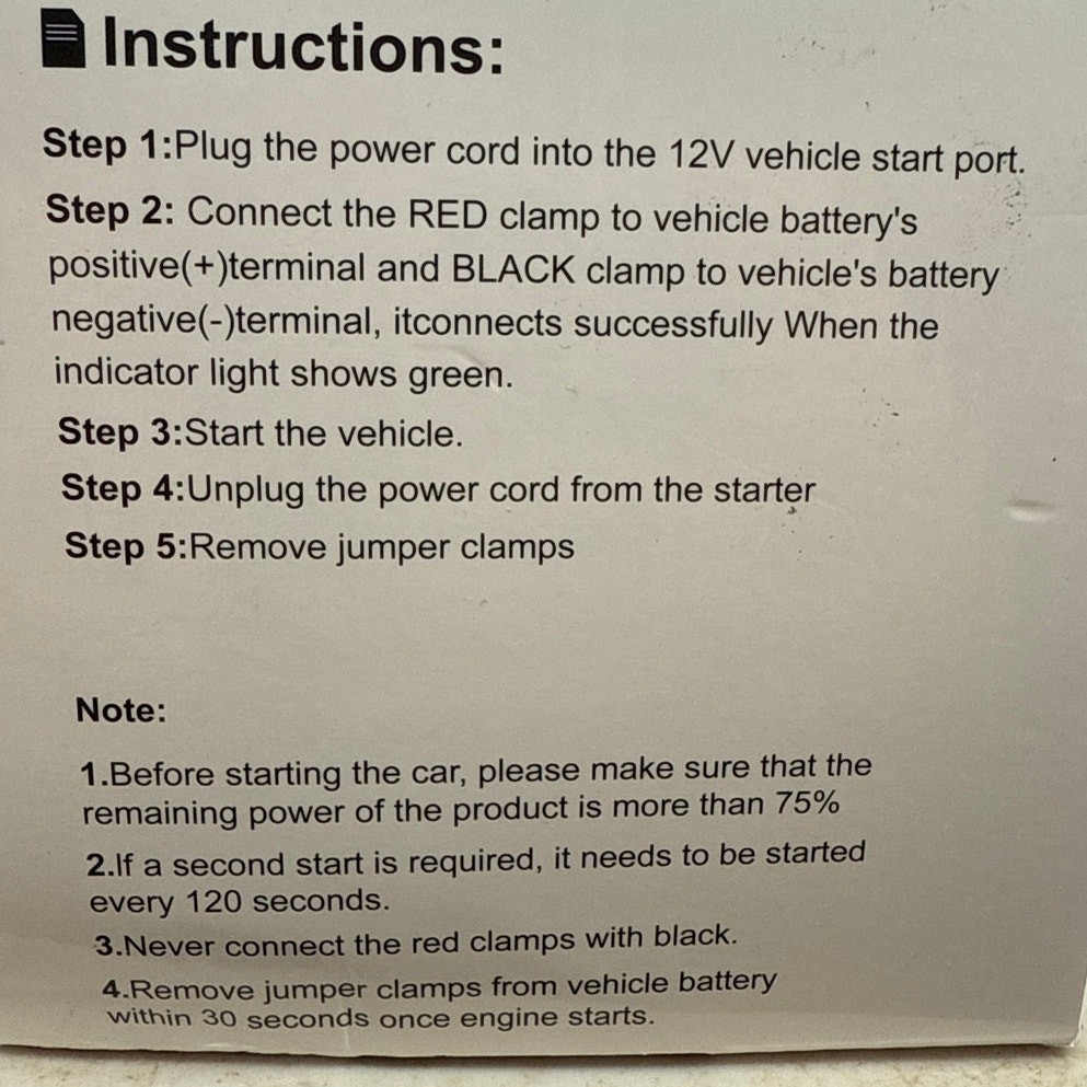 Katoroe Multi Function Car Emergency Starter 3000 watt