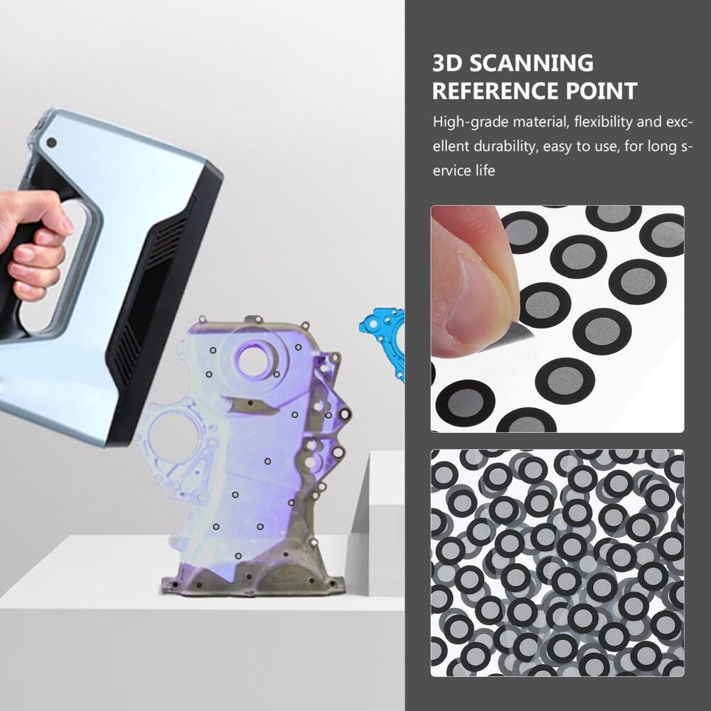 5 Sheets 3D Scanner Marking Point Scanning Reference Marker Film Marking Points