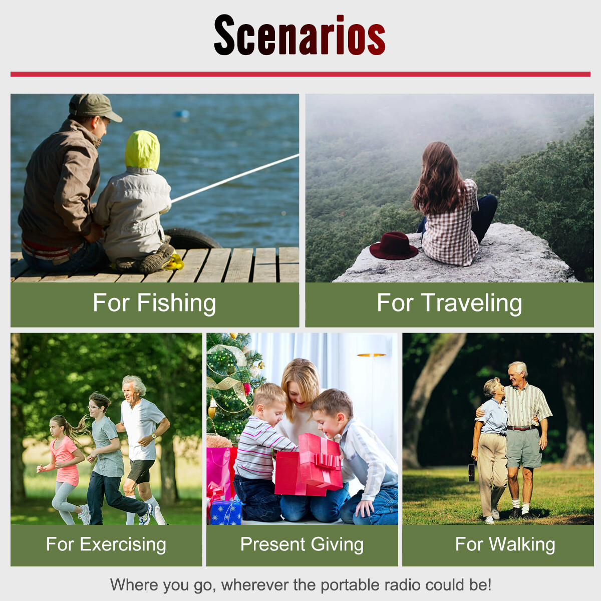 TR621 Portable AM/FM Radio CD/Cassette Tape Player Combo Record Boombox Speaker