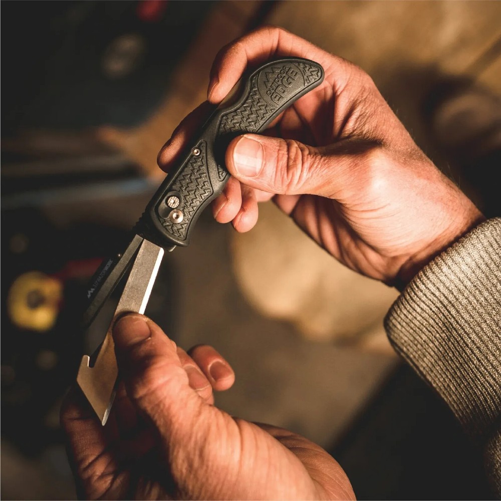 Outdoor Edge 3" RazorWork Replaceable Blade Folding Utility Knife Gray