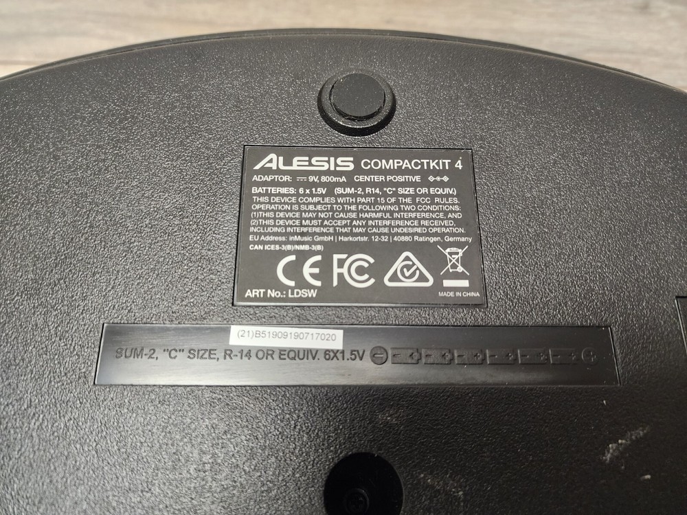 Alesis CompactKit 4 Tabletop Electric Electronic Drum Kit Pads Tested Working