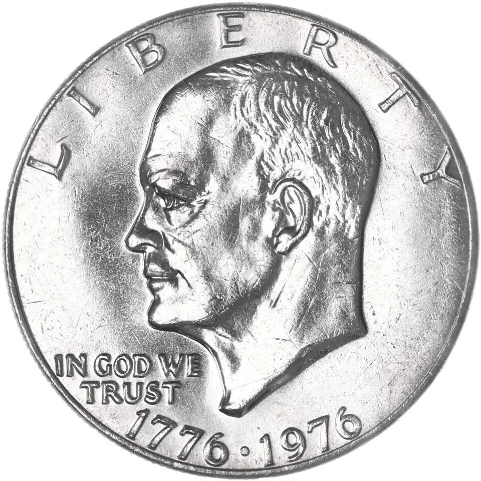 1976 P  Uncirculated B.U. Eisenhower Ike Dollar Coin TYPE 1