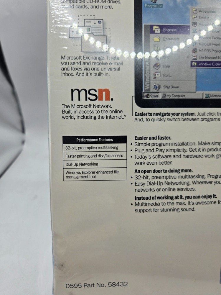 Microsoft Windows 95 Upgrade 3.5” Floppy Version Promotional Version NEW Sealed