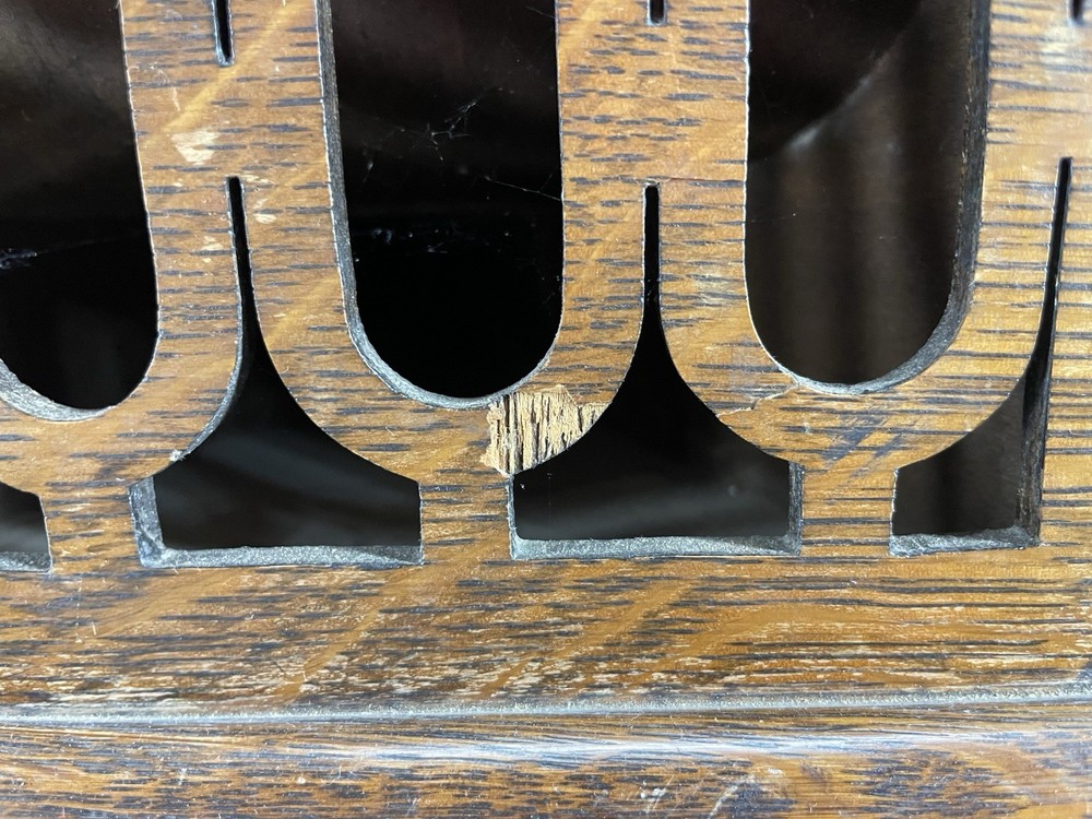 Vintage Silvertone Phonograph Record Player Oak Box AS IS