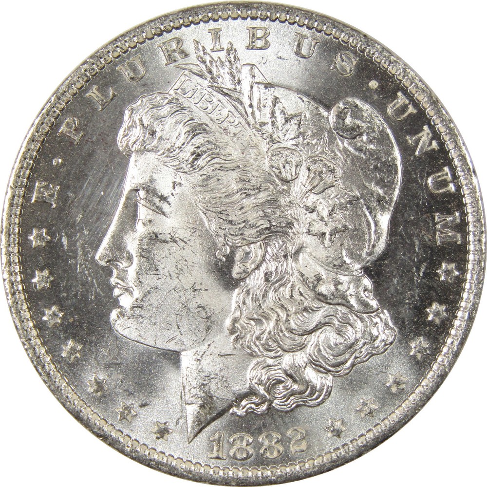 1882 O Morgan Dollar Uncirculated Silver $1 Coin