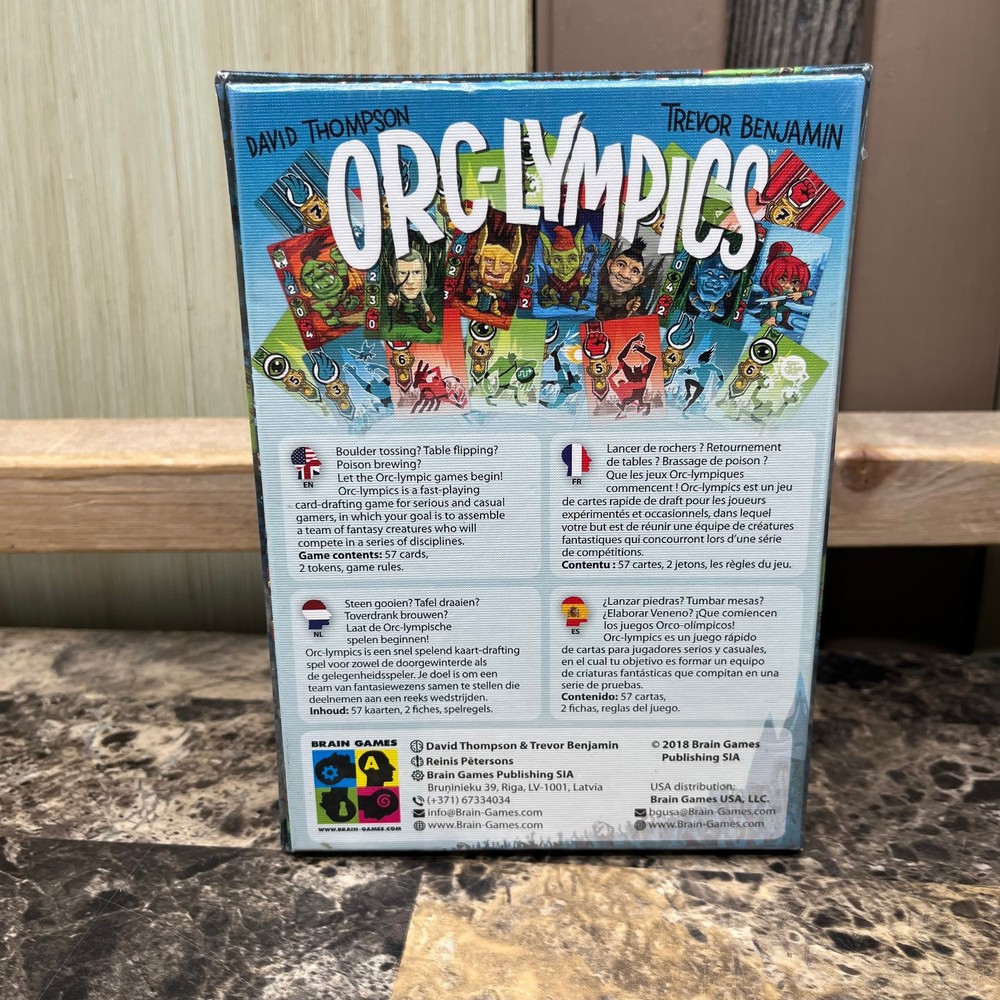 ORC-LYMPICS Card Game Brain Games 2018 NEW
