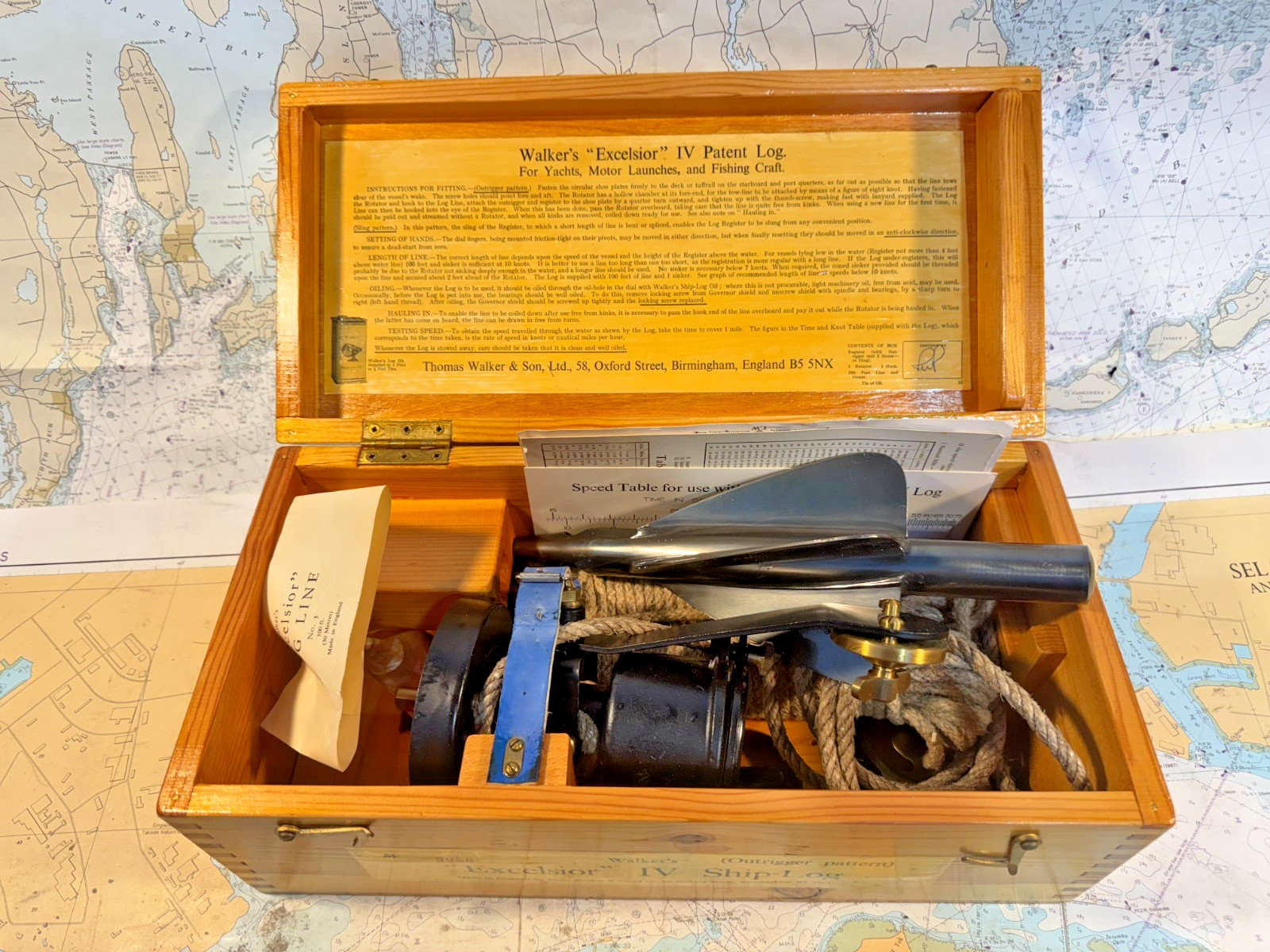 Vintage Walker's and Sons "Excelsior" IV Ship-Log IOB Outrigger Pattern