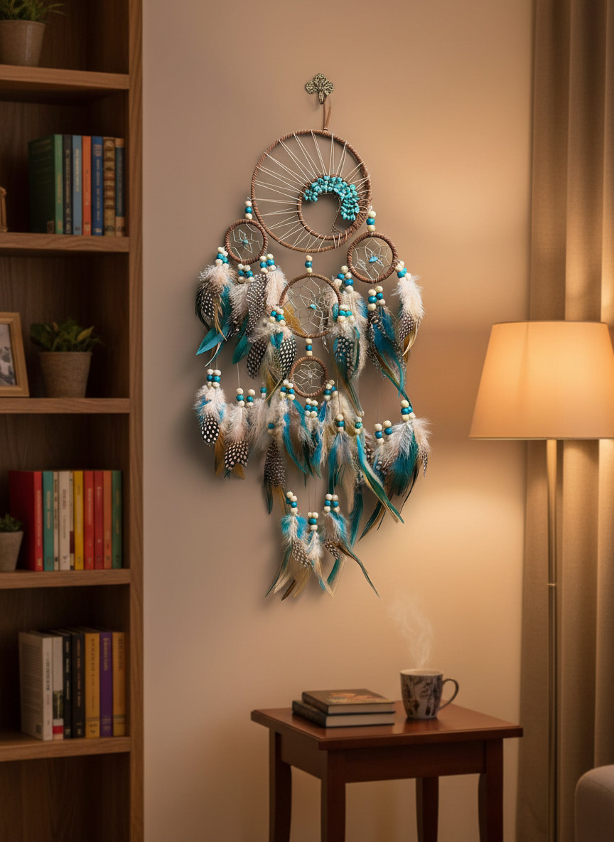 Tree of Life Handmade Dream Catcher Feather Hanging Dreamcatcher Home Wall Decor
