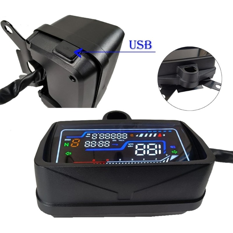 Dashboard LCD Speedometer Meter Instrument Cluster for CG125 CG150 Clear Display
