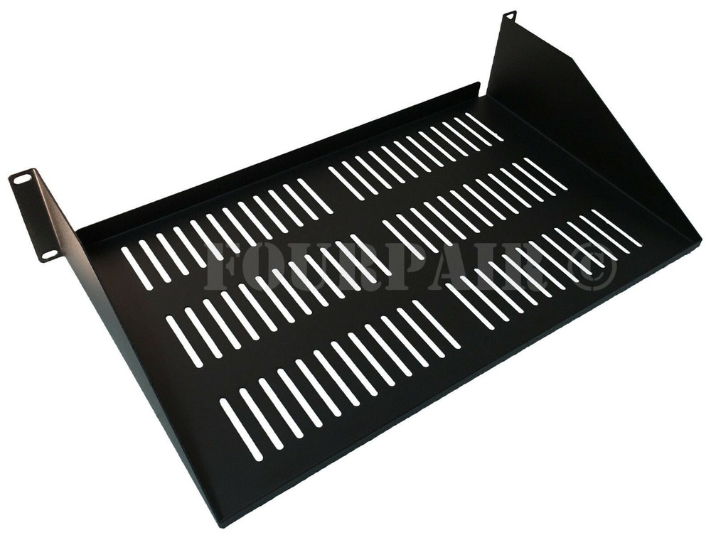 3 Pack - 2 Space Vented Cantilever Relay Rack Mount Server Shelf 19" 2U 10" Deep