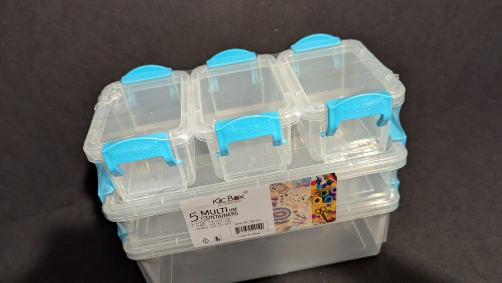Craft Storage Snap-lid Containers