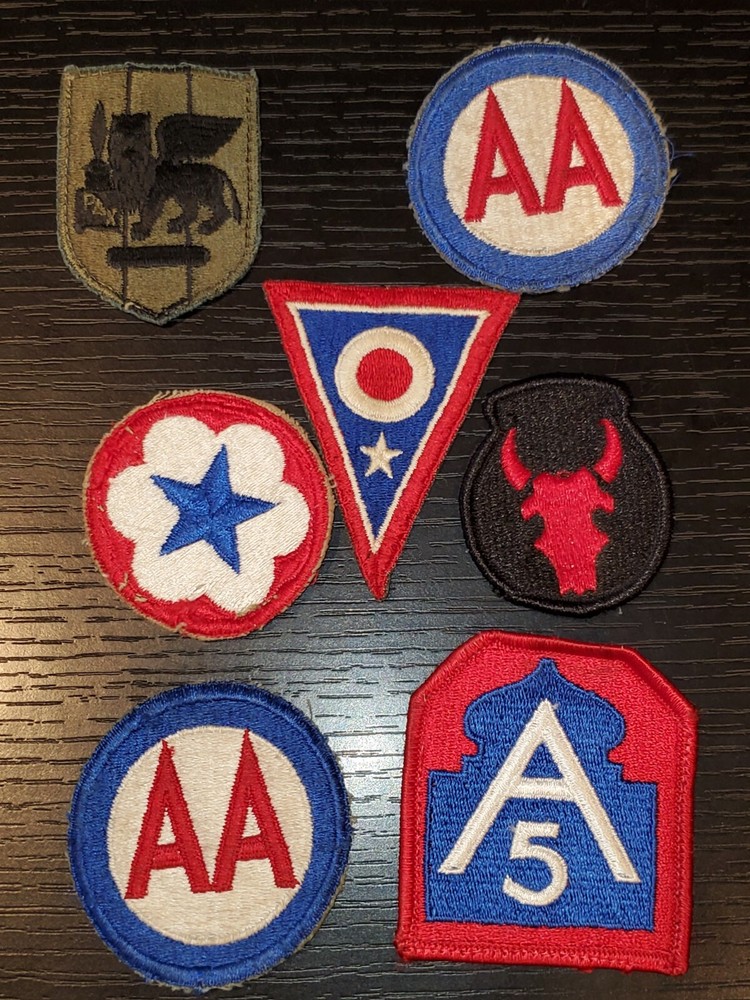 WWII US Army Command Infantry Department Patch Set L@@K!!! a