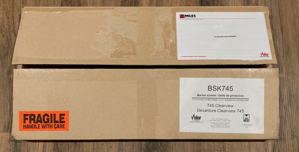 Valor BSK745 Fireplace Barrier Screen Kit - 745 Clearview