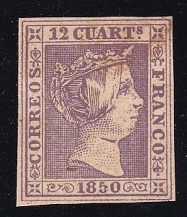 SPAIN - 1850 - Sc 2 - SELDOM OFFERED - LOOK!