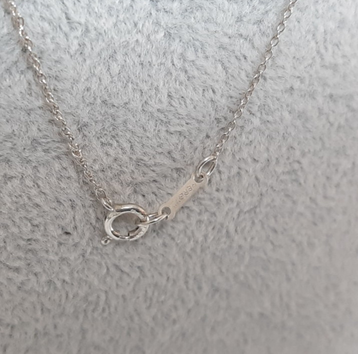 TIFFANY&CO Silver 925 Bean Pendant Necklace