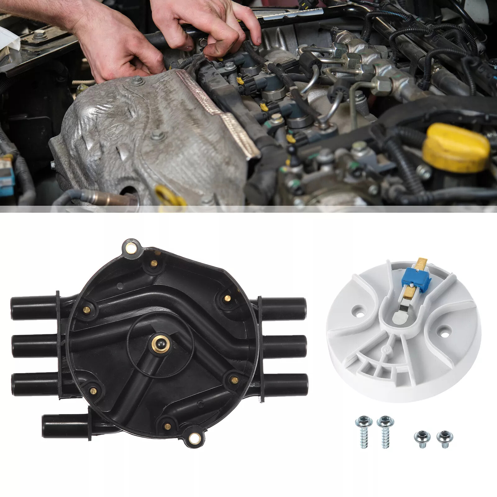 🔥Ignition Distributor Cap and Rotor For Chevy Astro BLAZER GMC C1500 4.3L V6