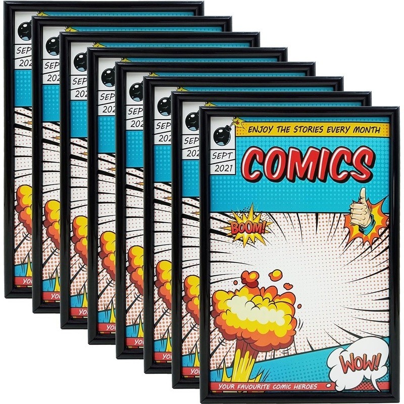 Comic Book Frame Display Holder Lightweight Easy Use Protection Wall Tabletop