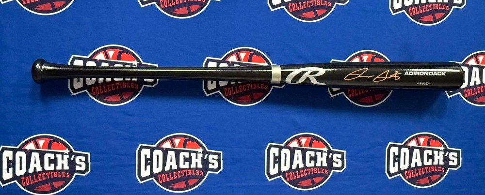 Brett Baty Autographed Black Rawlings Pro Model Bat (JSA)