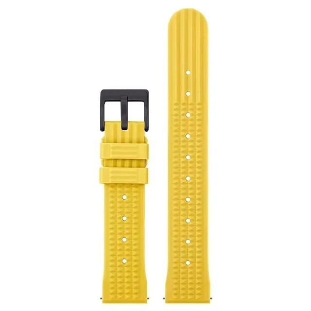 Rubber Waffle Watch Strap 20mm 22mm Diver Quick Release