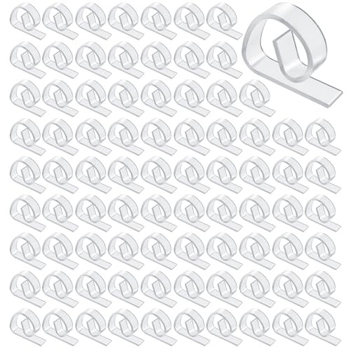 150PCS Transparent Clear Tablecloths Clips Bulk, Plastic Table Cloth Clips