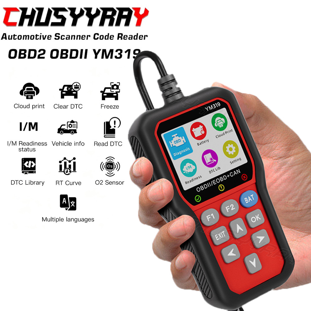 Automotive OBD2 Code Reader Scanner Check Engine Fault Diagnostic Tool Live Data