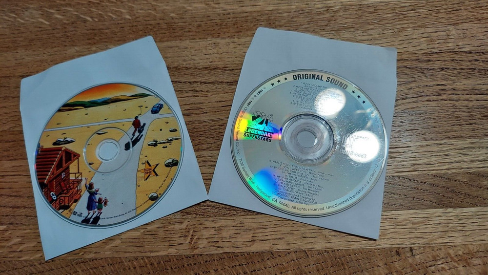 White Paper Sleeves CD/DVD Window with Flap - 100/pkg